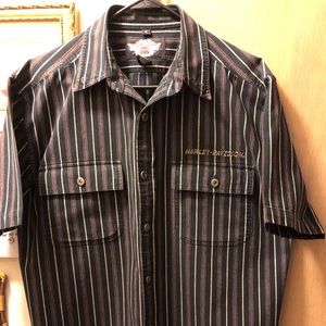 Harley-Davidson Two Pocket Dress Shirt.